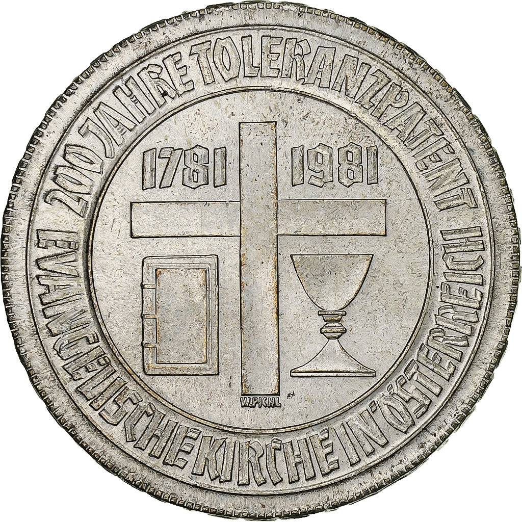 Áustria, 500 Schilling, 1981, Vienna, Prata, MS(63), KM:2954
