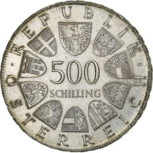Áustria, 500 Schilling, 1980, Prata, MS(63), KM:2949
