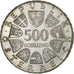Áustria, 500 Schilling, 1980, Prata, MS(63), KM:2949