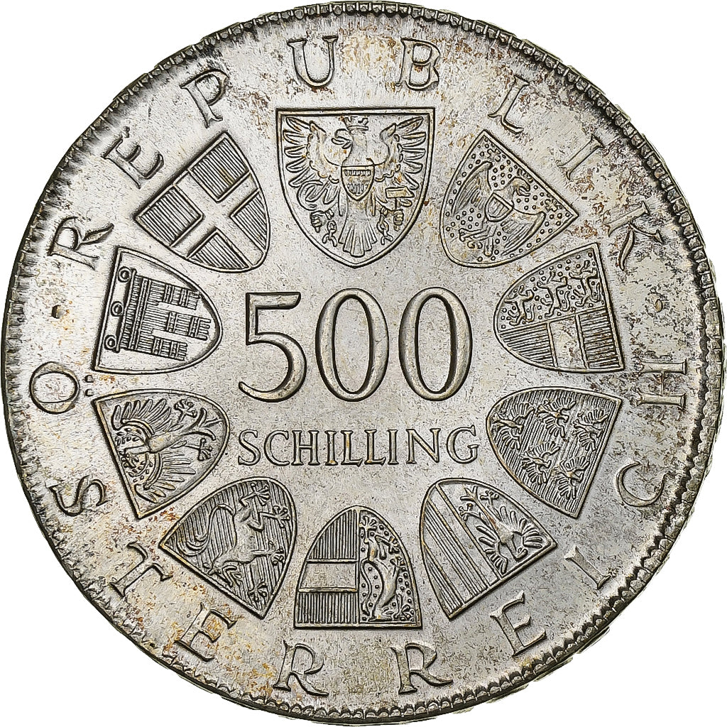 Austria, 500 Schilling, 1980, Argento, SPL, KM:2950