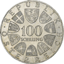 Áustria, 100 Schilling, 1979, Prata, MS(60-62), KM:2944