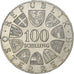 Áustria, 100 Schilling, 1979, Prata, MS(60-62), KM:2944