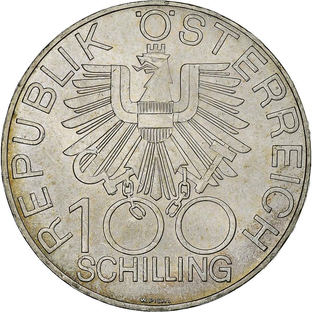 Austria, 100 Schilling, 1979, Silver, MS(60-62), KM:2943