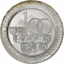 Austria, 100 Schilling, 1977, Argento, SPL, KM:2936
