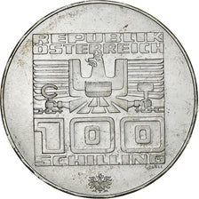 Austria, 100 Schilling, 1976, Hall, Silver, AU(55-58), KM:2928