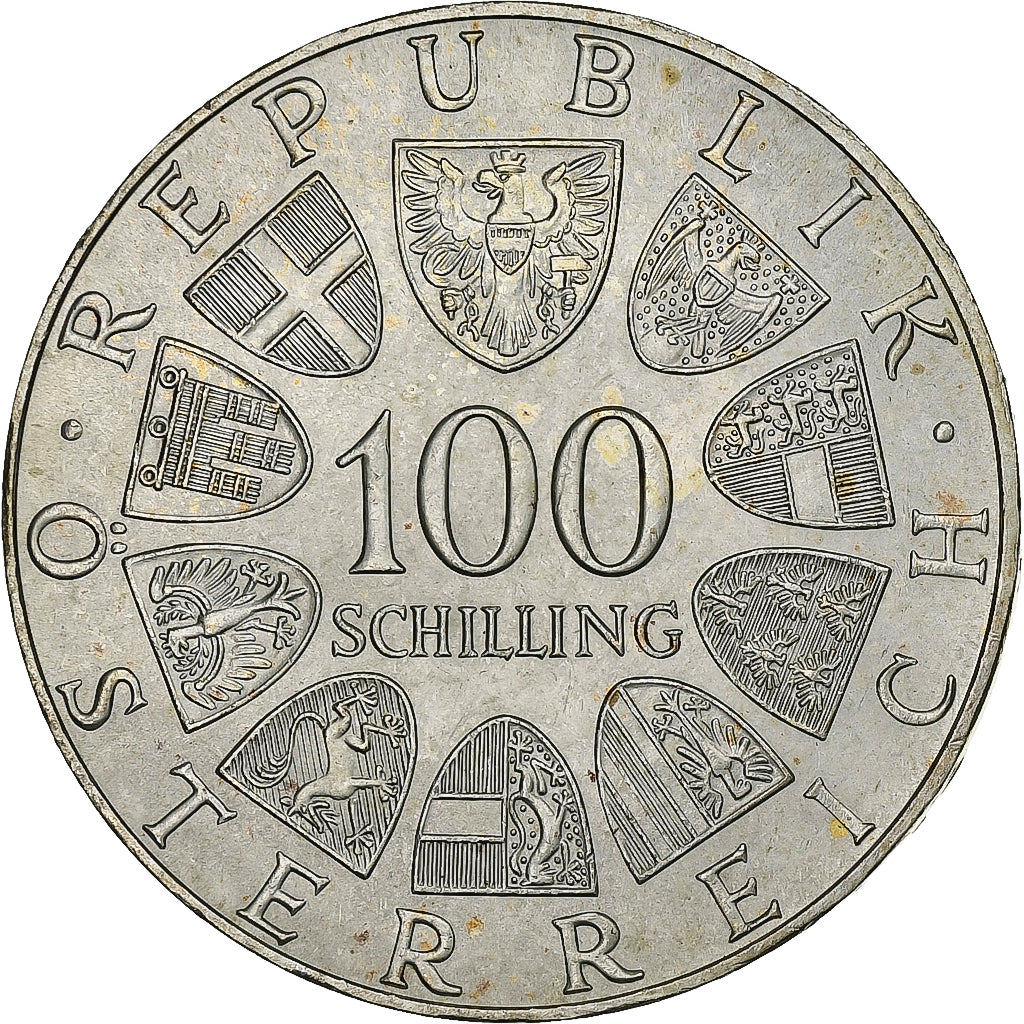 Austria, 100 Schilling, 1976, Silver, MS(60-62), KM:2930