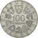 Austria, 100 Schilling, 1976, Silver, MS(60-62), KM:2930