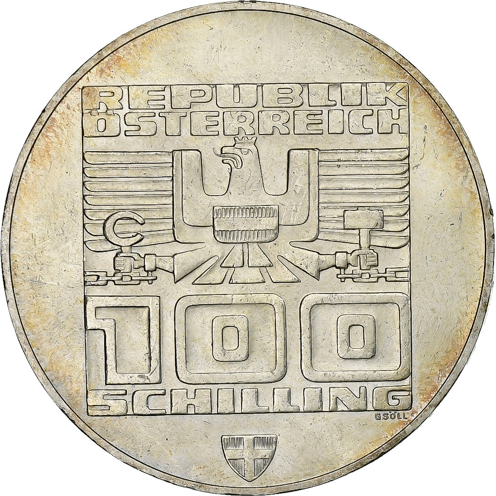 Austria, 100 Schilling, 1976, Vienna, Silver, MS(60-62), KM:2929