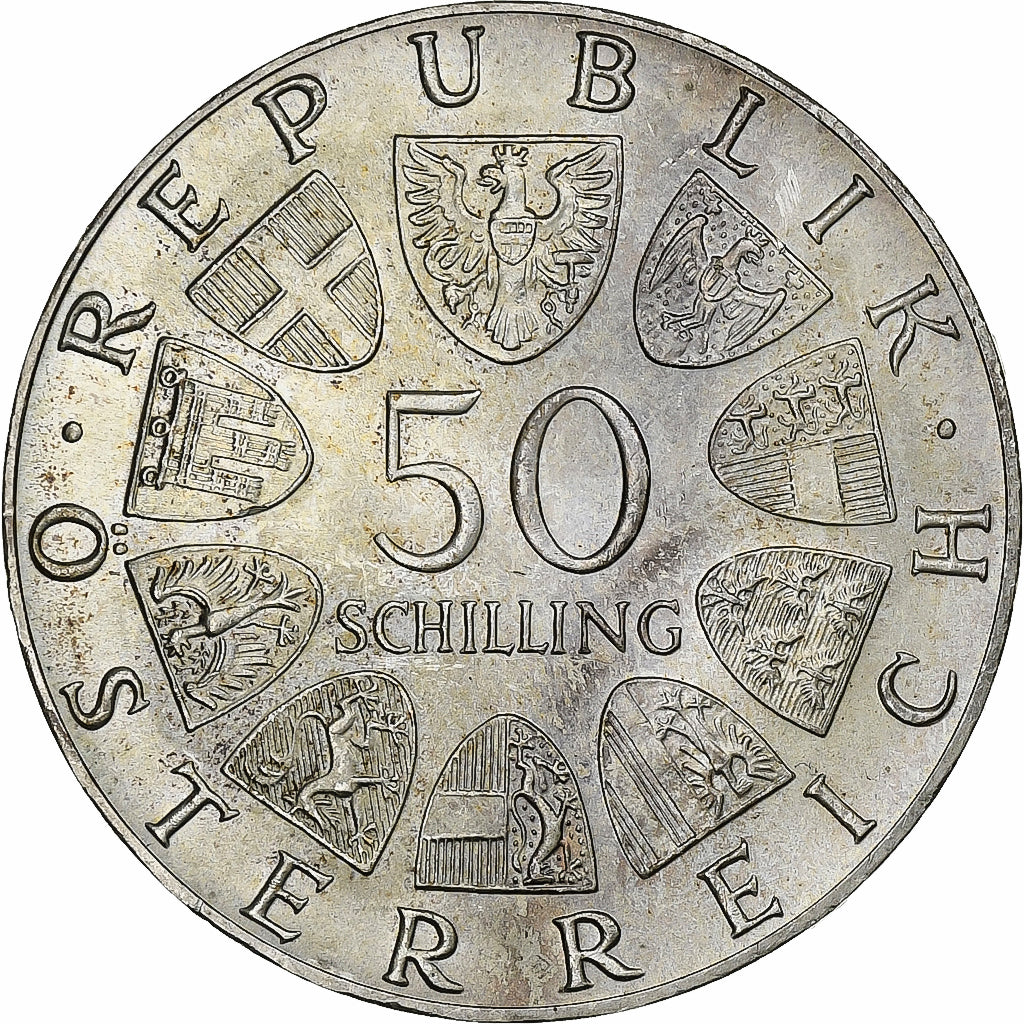 Austria, 50 Schilling, 1974, Argento, SPL, KM:2920