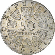 Austria, 50 Schilling, 1974, Silver, AU(55-58), KM:2921