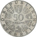 Austria, 50 Schilling, 1972, Silver, MS(60-62), KM:2914