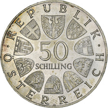 Austria, 50 Schilling, 1971, Silver, AU(55-58), KM:2911