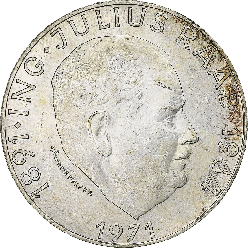 Austria, 50 Schilling, 1971, Silver, AU(55-58), KM:2911