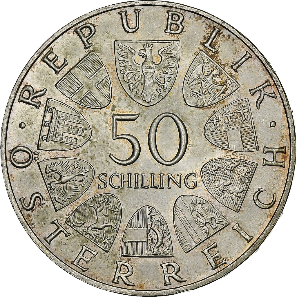 Austria, 50 Schilling, 1970, Silver, MS(60-62), KM:2909