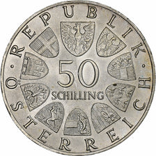 Austria, 50 Schilling, 1968, Silver, MS(63), KM:2904.1
