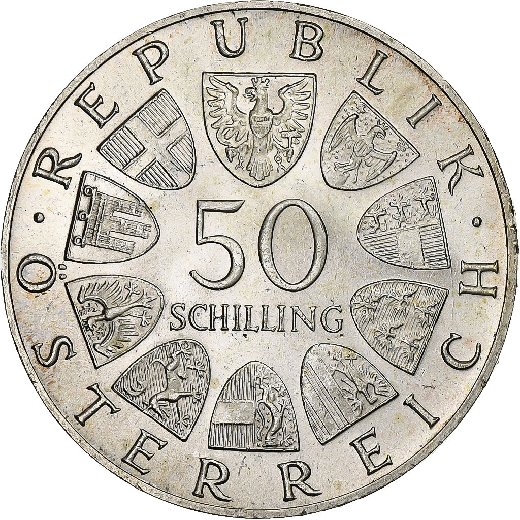 Austria, 50 Schilling, 1967, Plata, SC, KM:2902