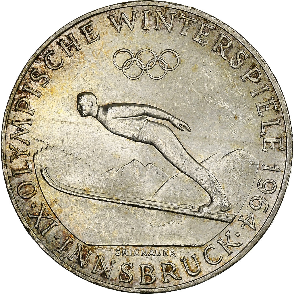 Austria, 50 Schilling, 1964, Silver, AU(55-58), KM:2896