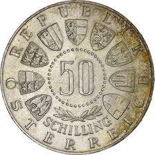 Österreich, 50 Schilling, 1963, Vienna, Silber, SS+, KM:2894