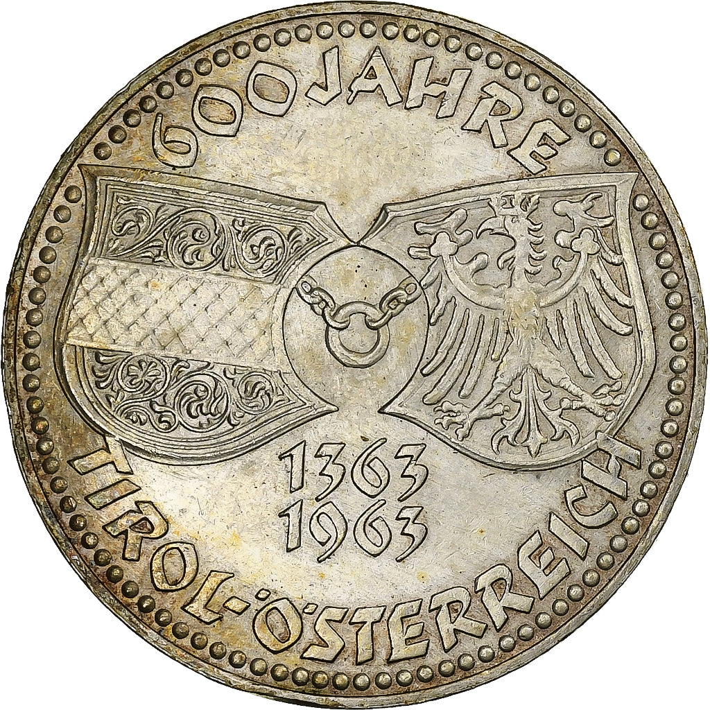 Österreich, 50 Schilling, 1963, Vienna, Silber, SS+, KM:2894