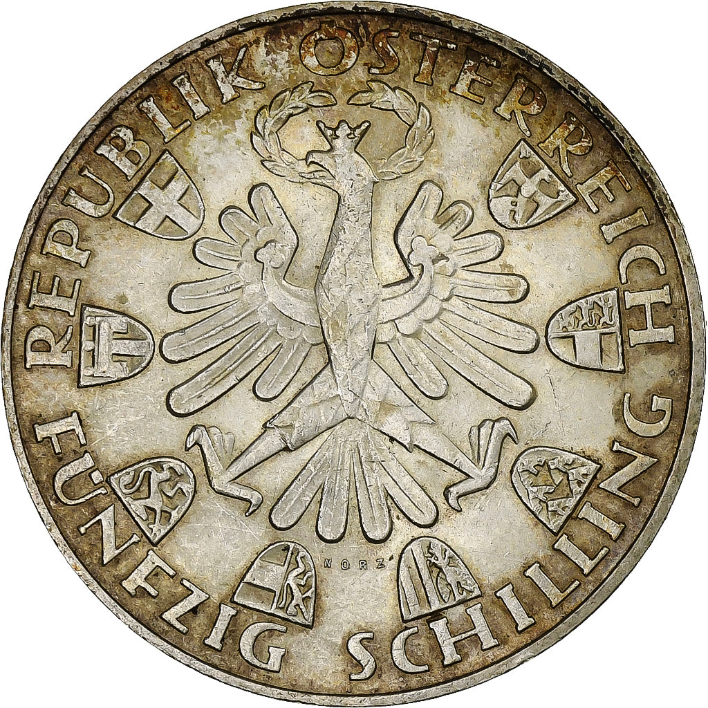 Österreich, 50 Schilling, 1959, Silber, VZ, KM:2888