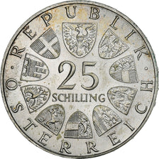 Áustria, 25 Schilling, 1971, Prata, AU(55-58), KM:2910