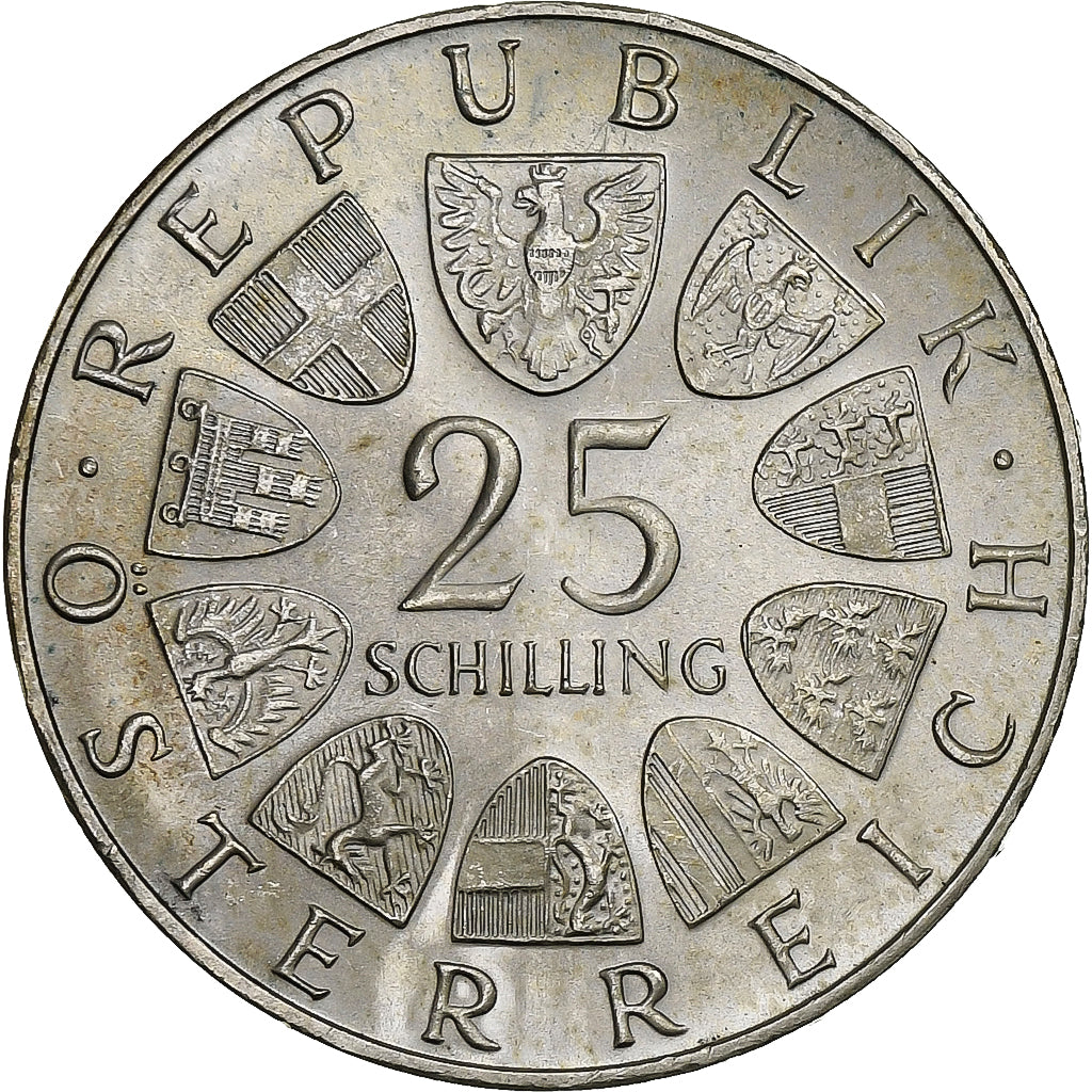Austria, 25 Schilling, 1968, Argento, SPL, KM:2903