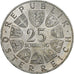 Austria, 25 Schilling, 1965, Silver, AU(55-58), KM:2897