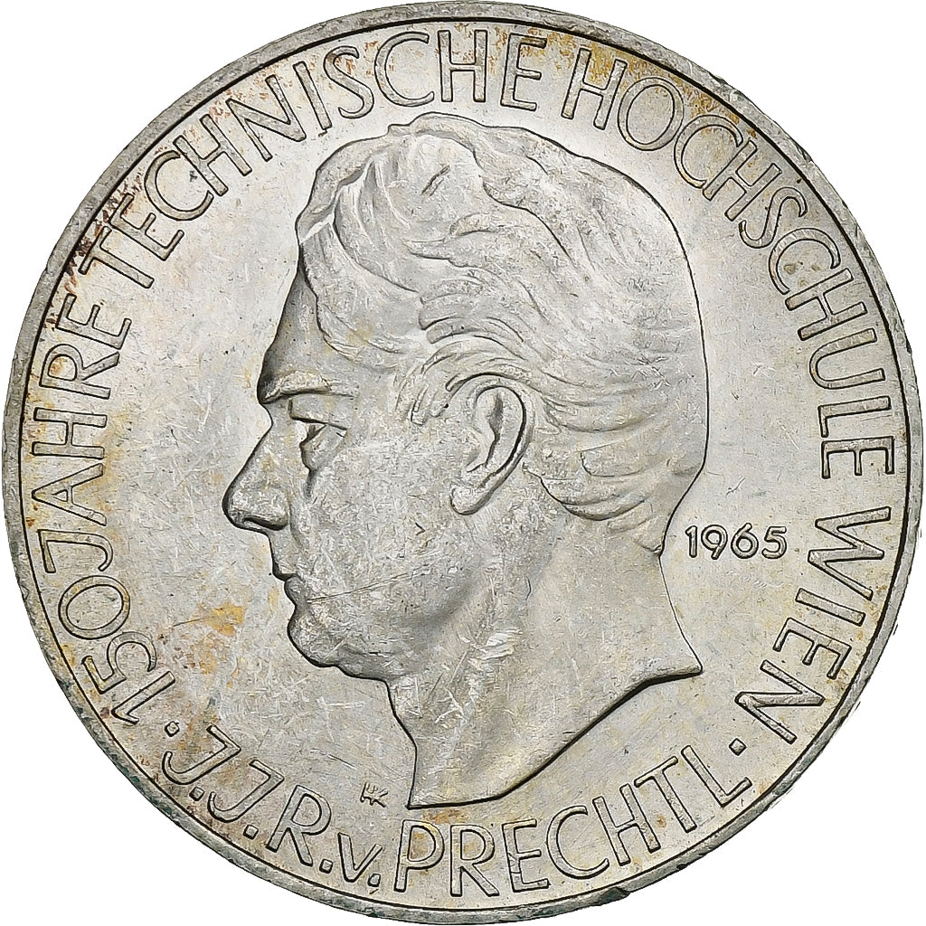Austria, 25 Schilling, 1965, Silver, AU(55-58), KM:2897