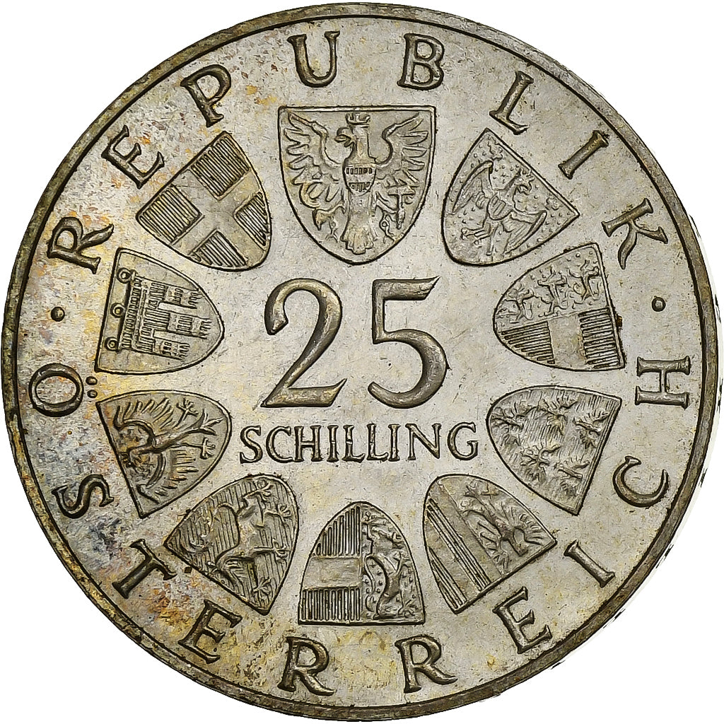 Austria, 25 Schilling, 1964, Argento, SPL, KM:2895.1