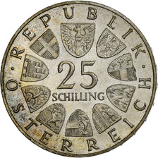 Austria, 25 Schilling, 1964, Argento, SPL, KM:2895.1