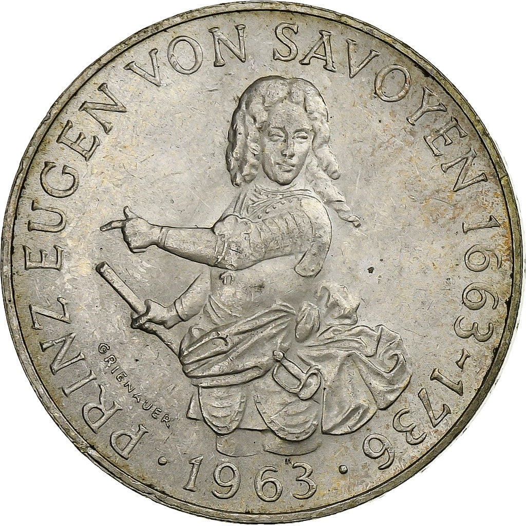 Austria, 25 Schilling, 1963, Silver, AU(55-58), KM:2893