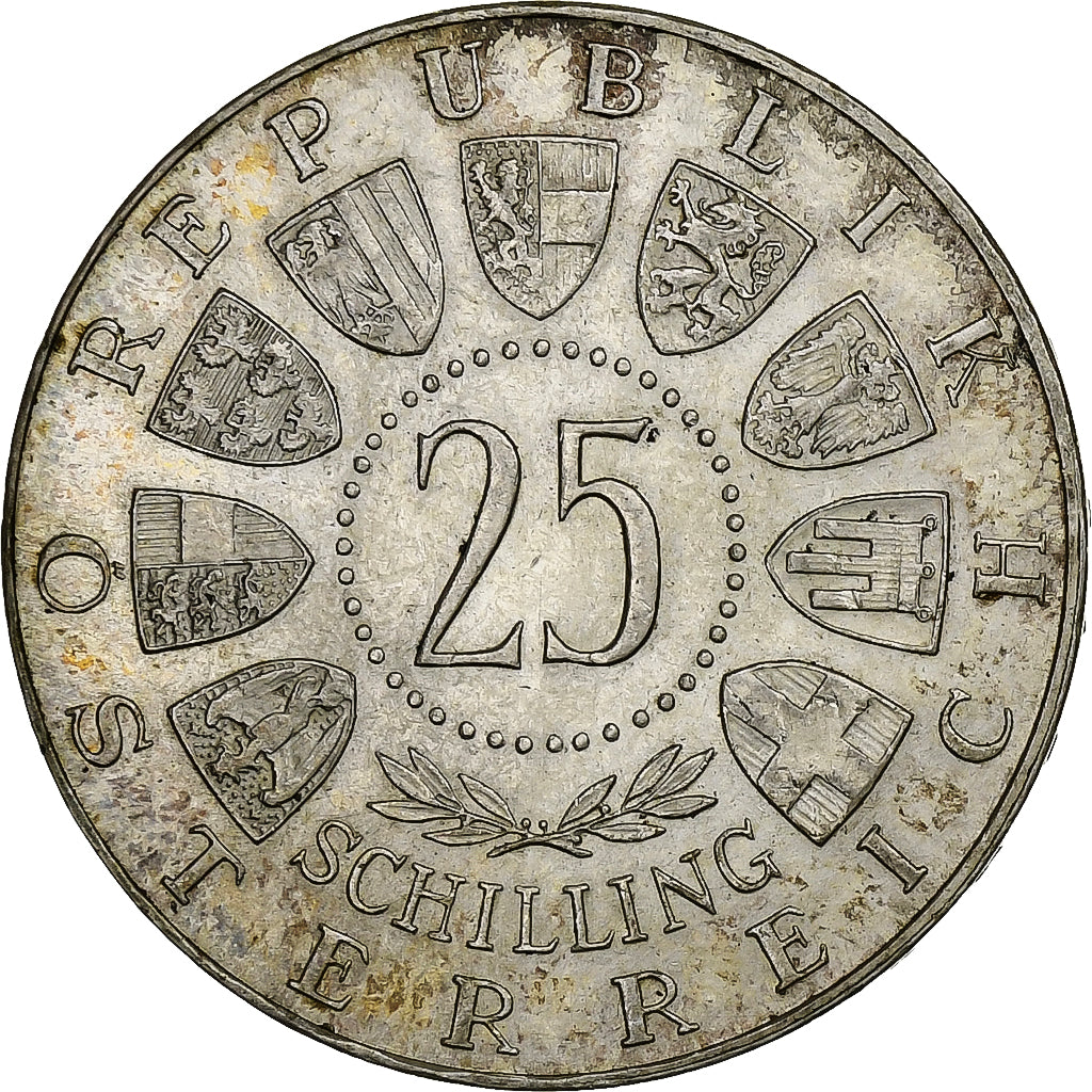 Österreich, 25 Schilling, 1962, Silber, SS, KM:2892