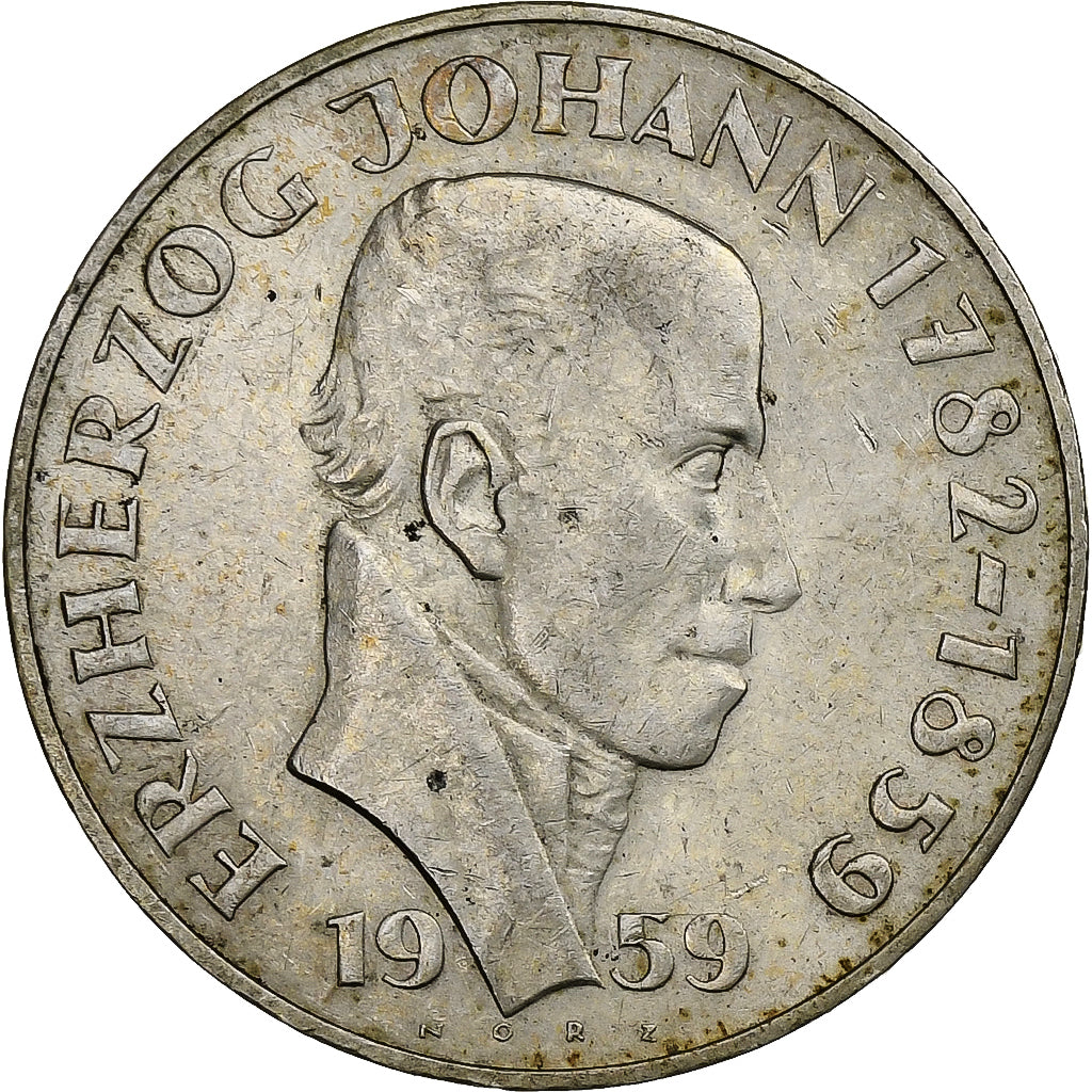 Austria, 25 Schilling, 1959, Silver, AU(50-53), KM:2887