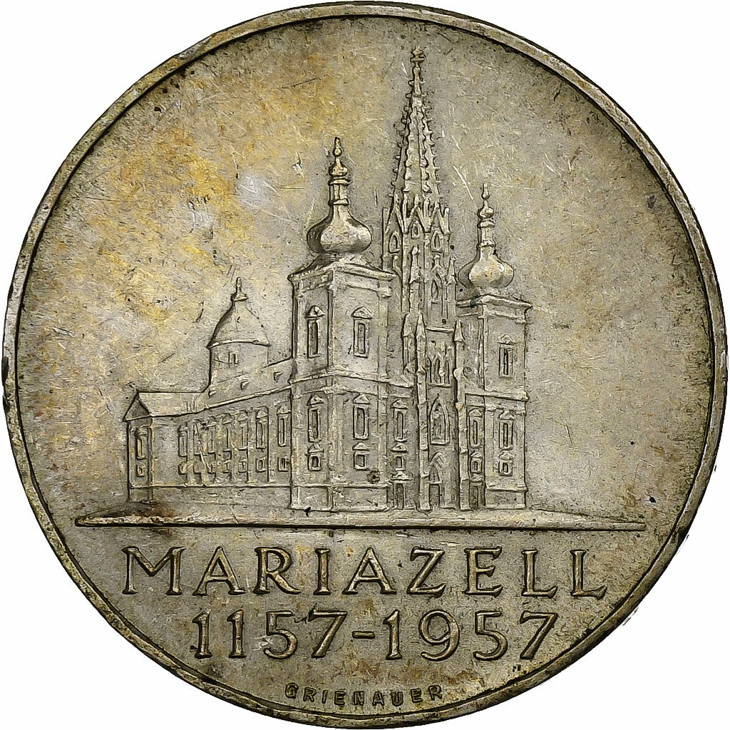 Austria, 25 Schilling, 1957, Silver, AU(55-58), KM:2883