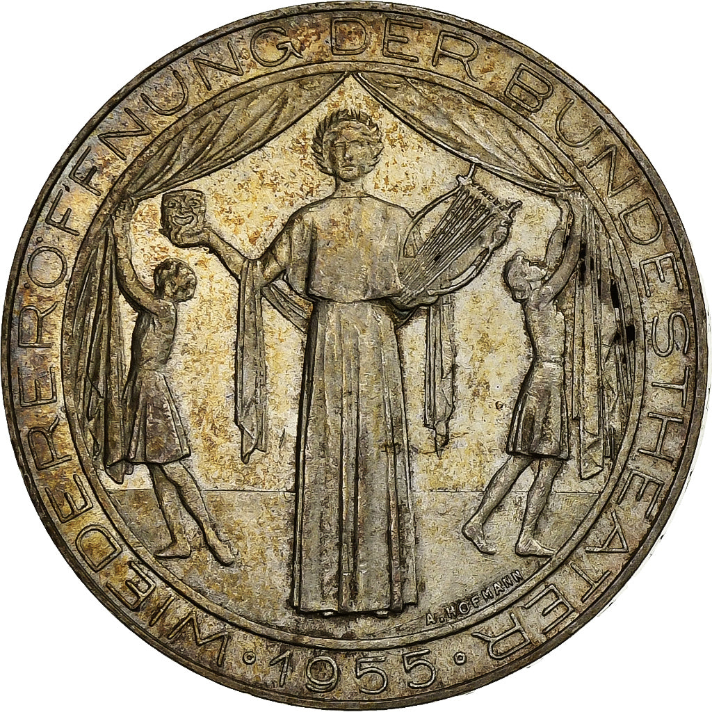 Austria, 25 Schilling, 1955, Silver, AU(55-58), KM:2880