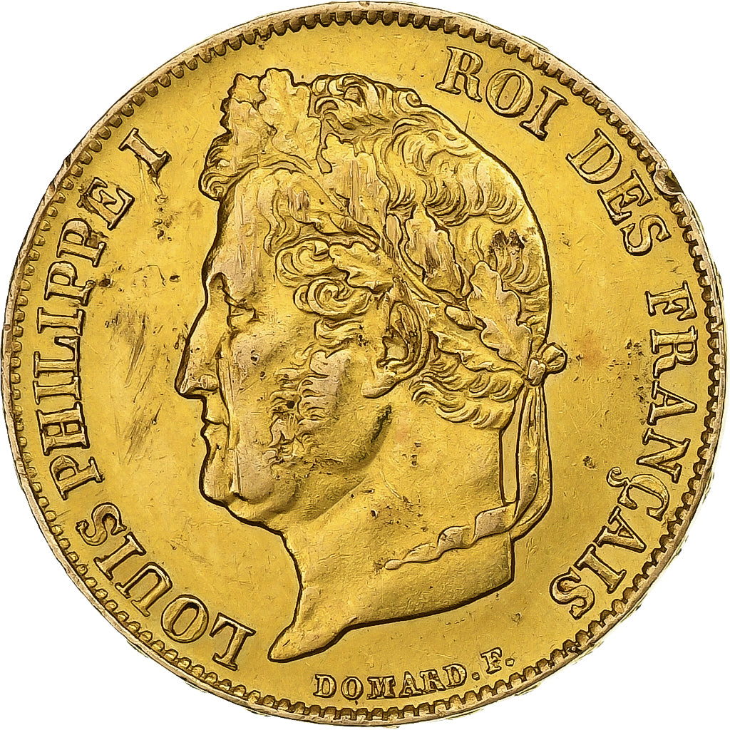 Francia, 20 Francs, Louis-Philippe, 1839, Paris, Oro, BB+, Gadoury:1031
