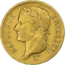 Francia, 40 Francs, Napoléon I, 1811, Paris, Oro, BC+, Gadoury:1084, KM:696.1