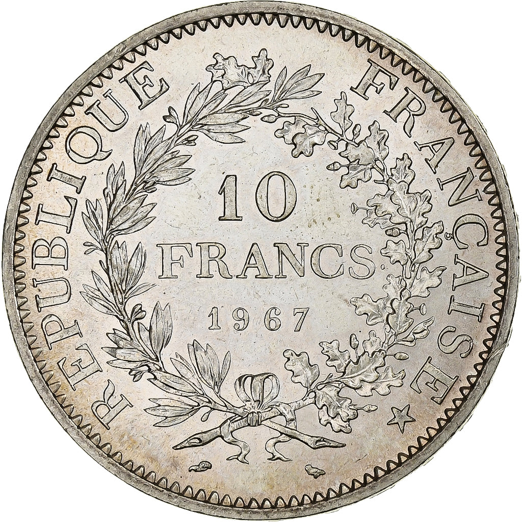 Francia, 10 Francs, Hercule, 1967, Paris, Argento, SPL, Gadoury:813, KM:932