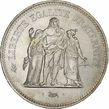 France, 50 Francs, Hercule, 1975, Paris, Silver, MS(63), Gadoury:882, KM:941.1