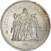 France, 50 Francs, Hercule, 1977, Paris, Silver, MS(63), Gadoury:882, KM:941.1