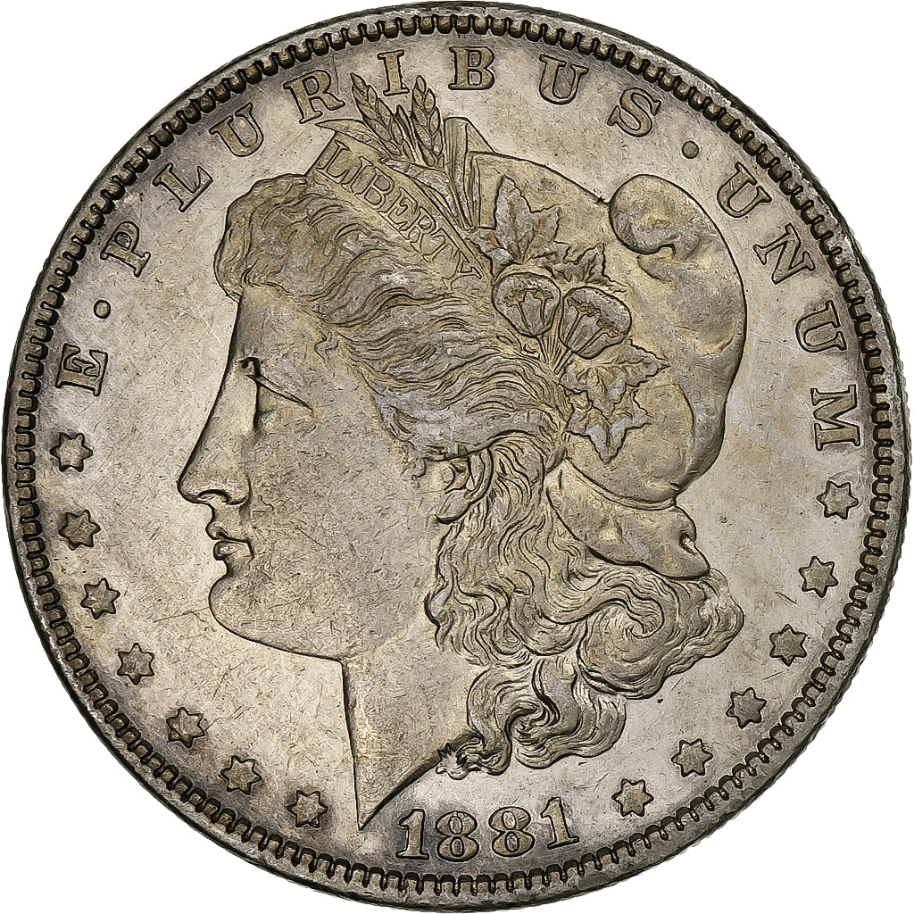 Estados Unidos, Dollar, Morgan, 1881, Philadelphia, Plata, MBC+, KM:110