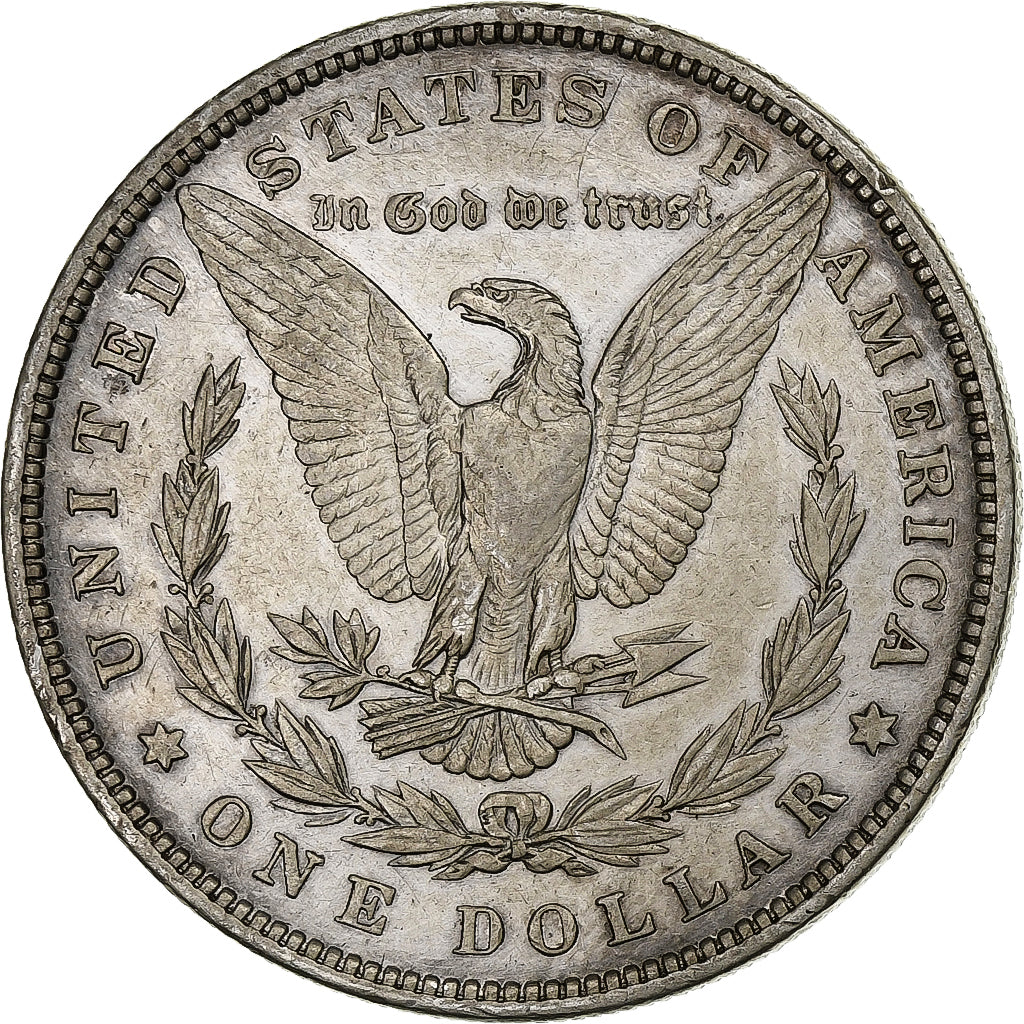 United States, Dollar, Morgan, 1881, Philadelphia, Silver, AU(50-53), KM:110