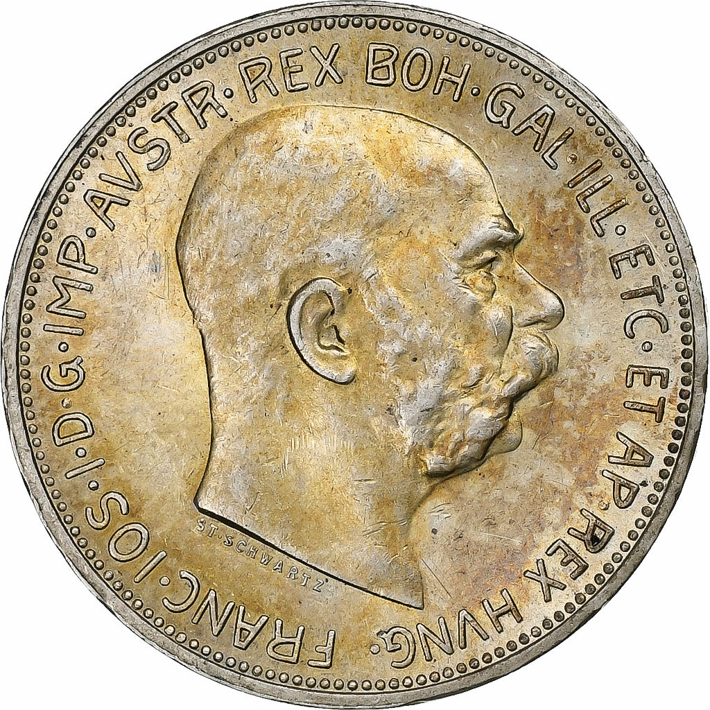 Austria, Franz Joseph I, 2 Corona, 1912, Silver, MS(64), KM:2821