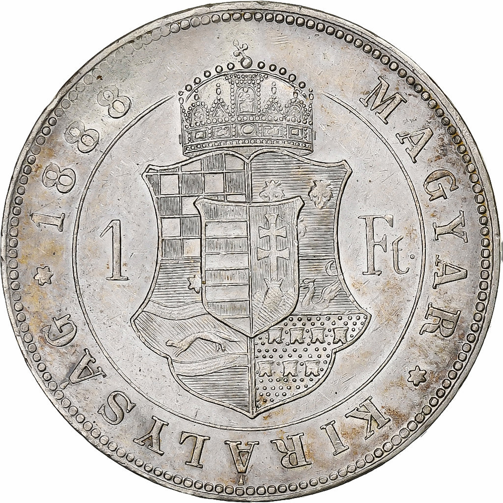 Ungheria, Franz Joseph I, Forint, 1888, Kremnica, Argento, SPL, KM:469