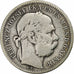 Hungría, Franz Joseph I, Korona, 1895, Kormoczbanya, Plata, BC, KM:484