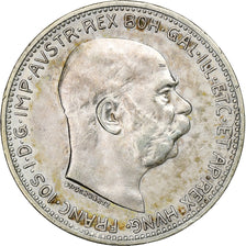Austria, Franz Joseph I, Corona, 1914, Vienna, Silver, AU(50-53), KM:2820