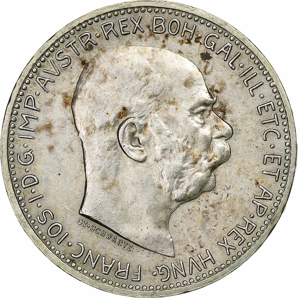 Austria, Franz Joseph I, Corona, 1915, Silver, AU(50-53), KM:2820