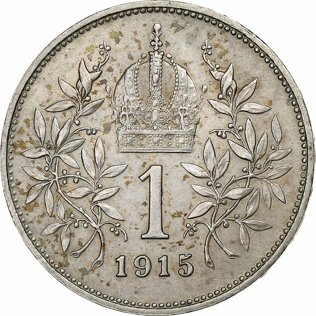 Austria, Franz Joseph I, Corona, 1915, Silver, AU(50-53), KM:2820