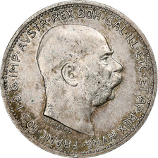 Austria, Franz Joseph I, Corona, 1916, Argento, BB+, KM:2820