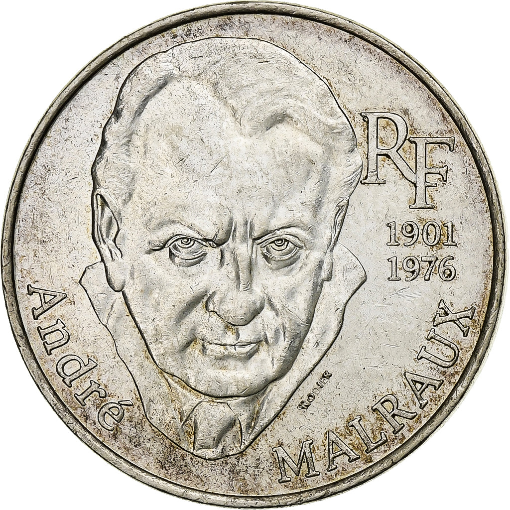 Frankreich, 100 Francs, André Malraux, 1997, Silber, SS+, KM:1188